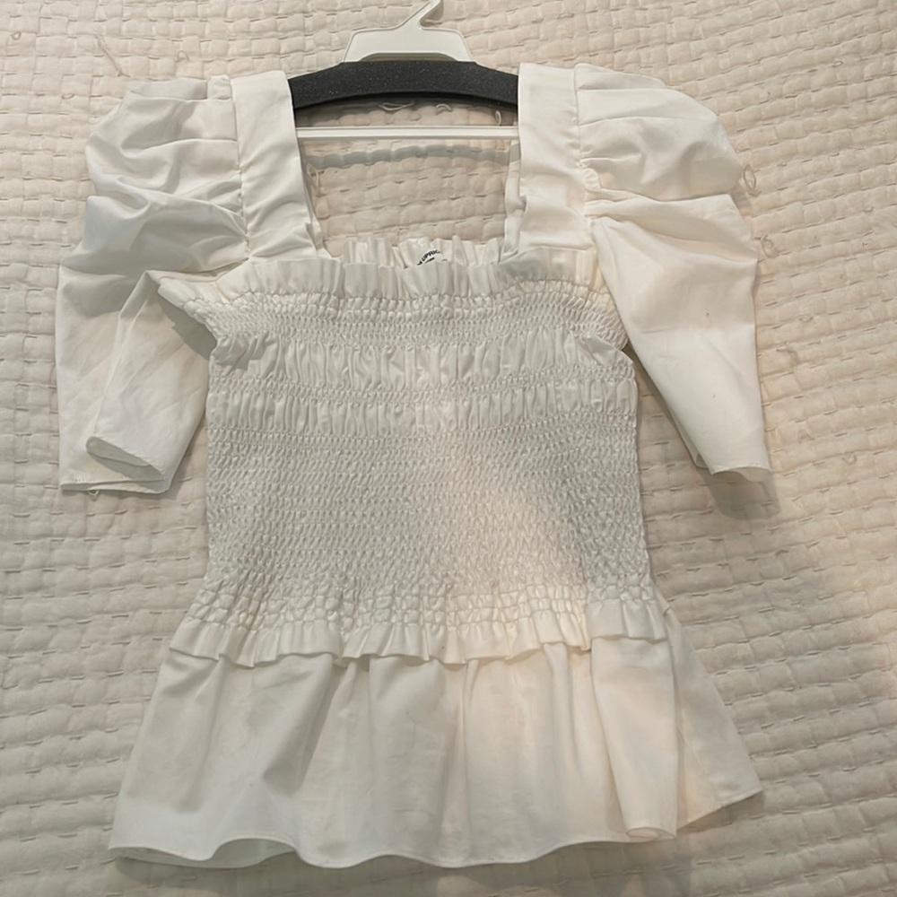 Amanda uprichard white top